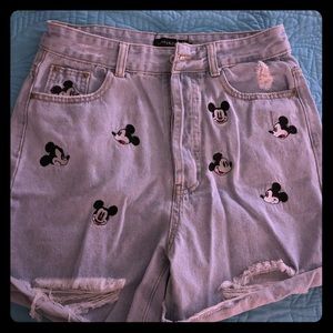 Mickey Mouse high waisted shorts